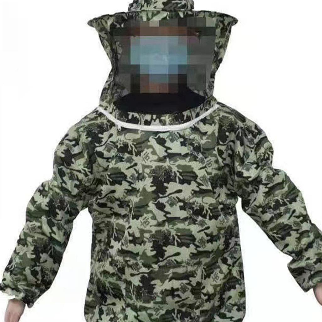 Beekeeping Jacket Ultra Lightweight Maximum Protection Beekeeper Jacket with Veil Hood for Beginner Professional