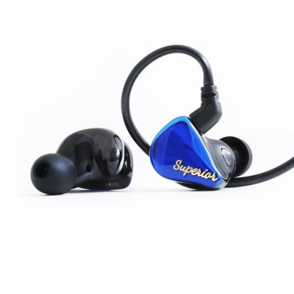 Qdc SUPERIOR Azure Blue [Наушники с 10-мм одиночным полнодиапазонным динамическим драйвером] Коаксиальная двойная магнитная цепь и двухполостная структура Разъем IEM2pin