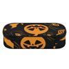Pen Case Roomy Interior Durable Polyester Fabric Smooth Zipper with Mesh Pocket Removable Divider and Pen Slots for Everyday Study