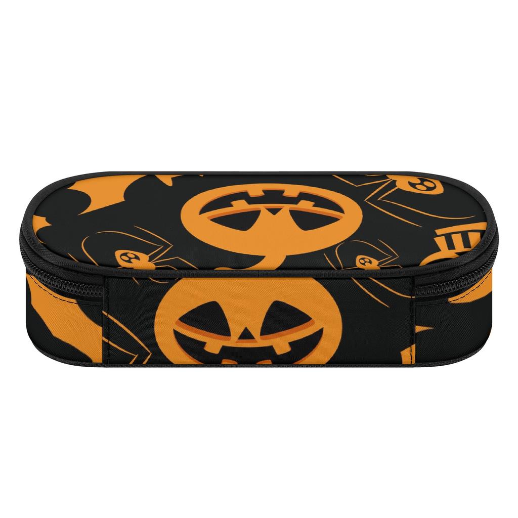 Pen Case Roomy Interior Durable Polyester Fabric Smooth Zipper with Mesh Pocket Removable Divider and Pen Slots for Everyday Study