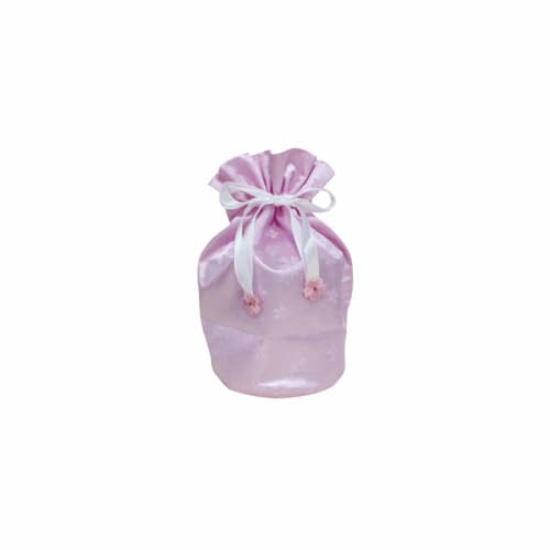 Sakura Tsutsumi Drawstring Urn Cover, 3-inch, Perfect for Keeping Your Cremation, Urn Cover, and Pet Memorial Service (Pink)