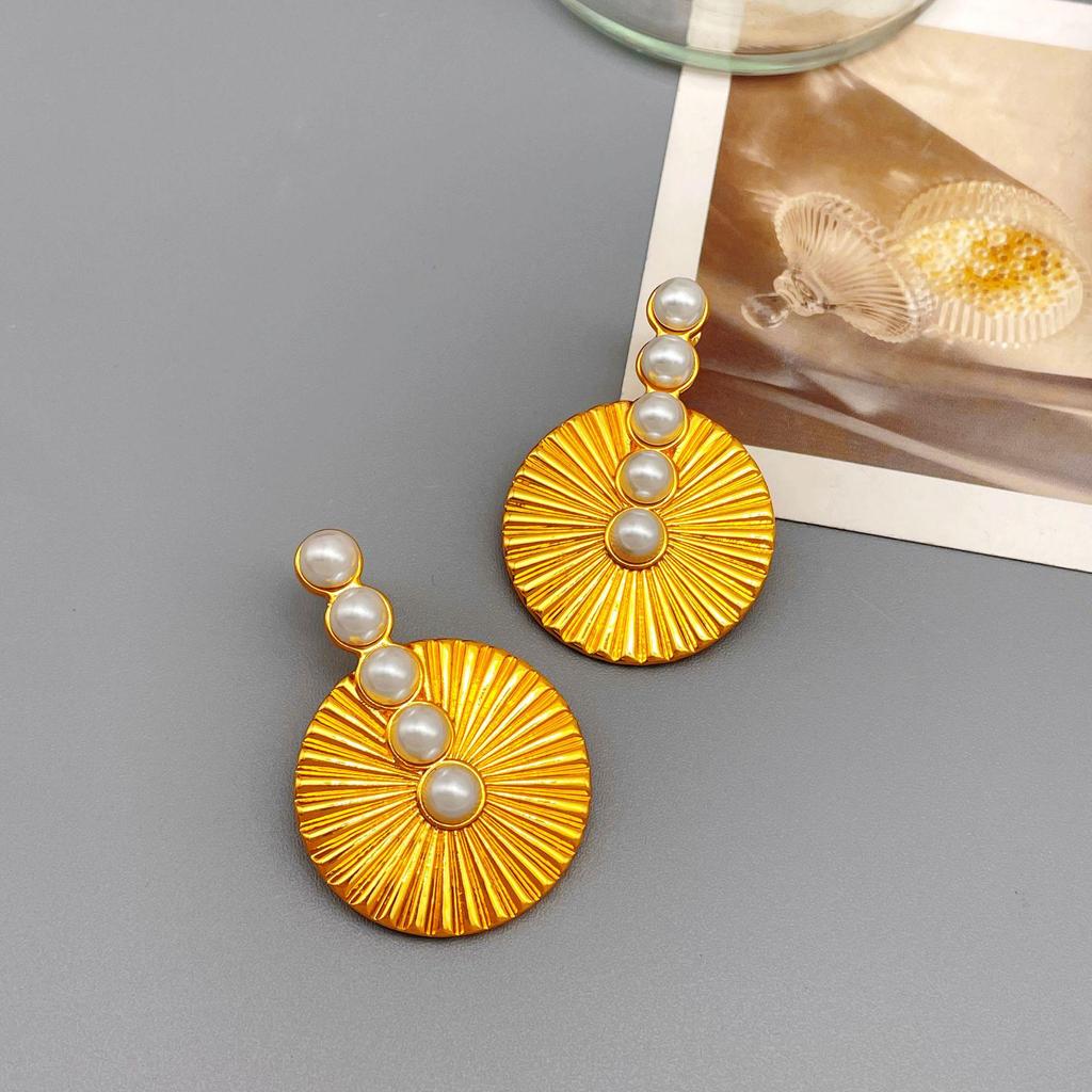 Серьги-веера Versailles Retro Pearl - Роскошный европейский и американский тренд
