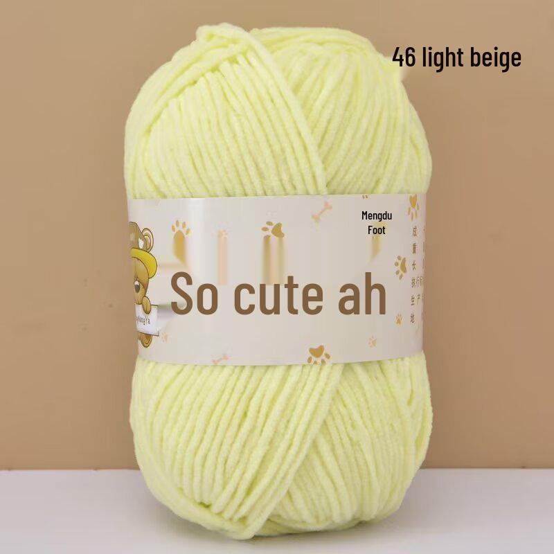 Пряжа для вязания крючком из микрофибры (chenille) - средней толщины, ручной вязки, для поделок своими руками и кукол