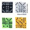 50pcs 8mm Dice Black White Red Green Yellow Multi Color Gaming Dice for Tabletop RPG Board Games Math Teaching JXB