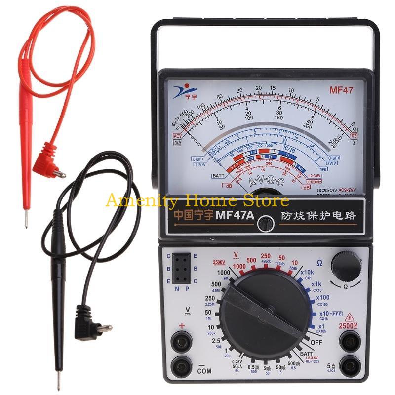 F26C High Accuracy Analog Amperemeter Ammeter Monitor Volt Pointer Type Mechanical Current Pointer Instrument DC Panel Meter