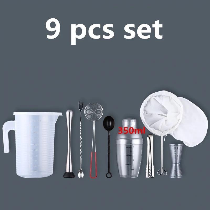 Пластиковый шейкер для коктейлей мартини 350 мл/530 мл/700 мл/1000 мл Миксер для винных напитков, винный шейкер, чашка для миксера для напитков, барная утварь, барный инструмент boston