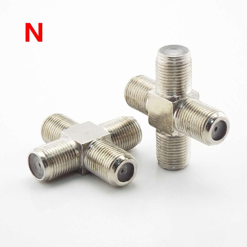 2 шт. RF штекер-мама к телевизору Мужской/гнездовой разъем-адаптер коаксиальный 90 градусов под прямым углом/прямой ТВ/F TV SAT F-TYPE