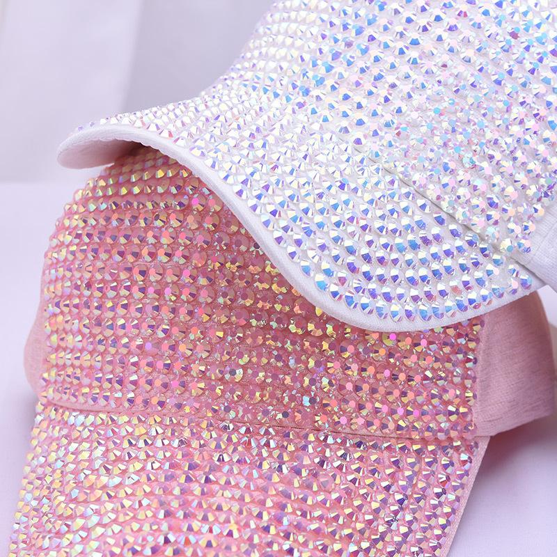 Кепка для путешествий, солнцезащитная бейсболка, красочная сетчатая шляпа, фуражка, женская летняя солнцезащитная кепка с бриллиантовой рукой