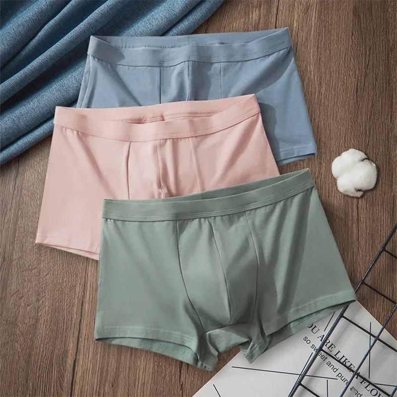 Мужские трусы-боксеры большого размера из гребенного хлопка со средней посадкой — удобные, свободные и дышащие