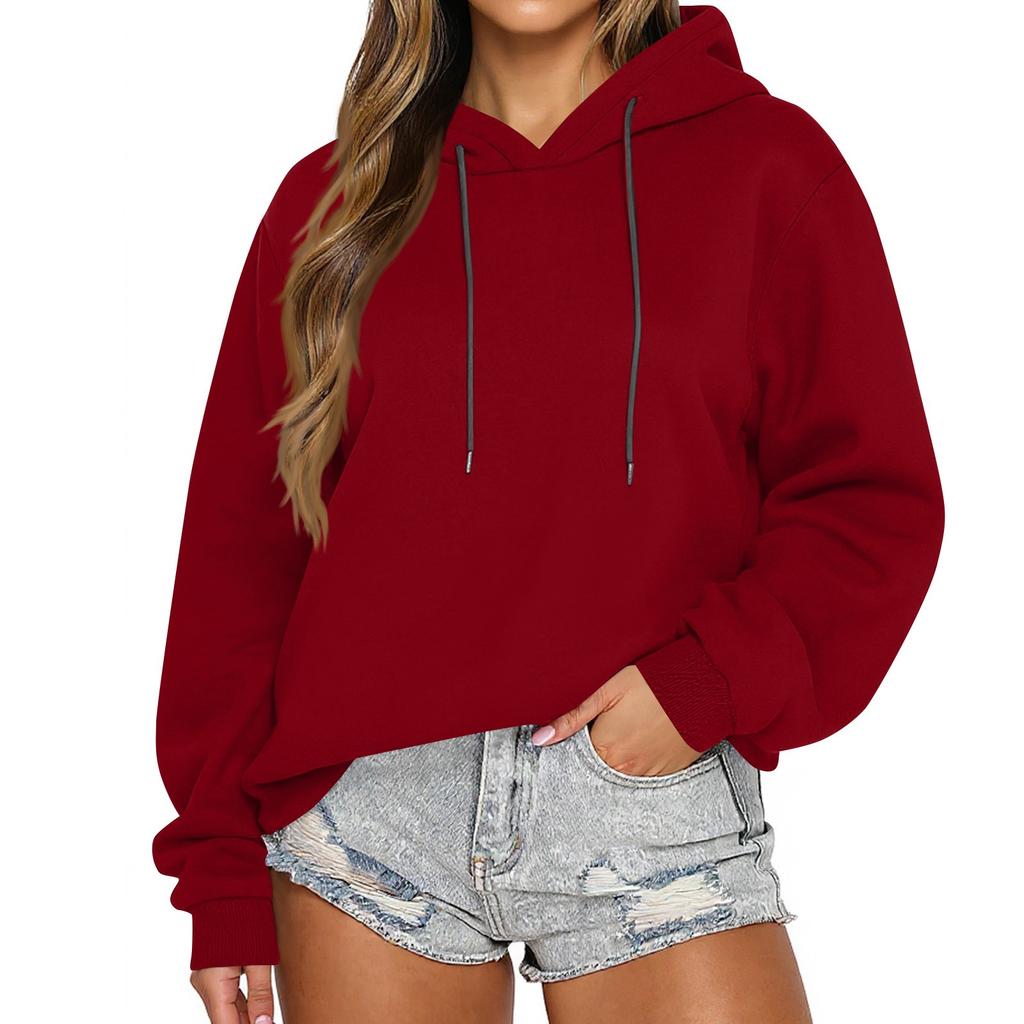 Womens Oversized Hoodies Fleece Sweatshirts Fall Fashion 2025 Pullover Sweaters Winter Clothes
