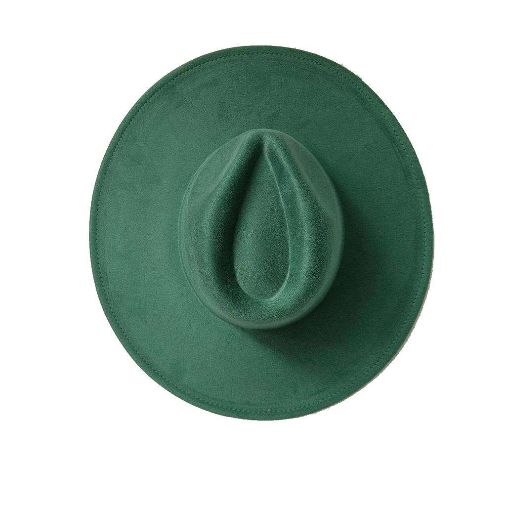 For Burning Vegan Suede Fedora Rancher Hats Blank Hats Multicolor Heart Shaped Top 9.5Cm Brim Unisex Jazz Hat Church Hat