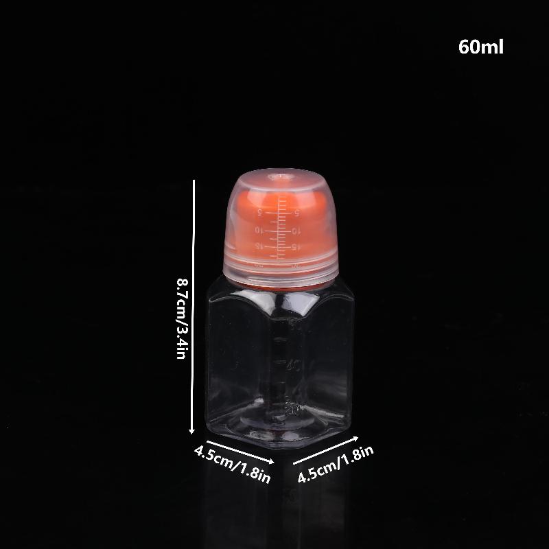 1 шт. Круглые и квадратные многоразовые пластиковые бутылки с дозатором с градуировкой – для салатной заправки, масел для барбекю и приправ