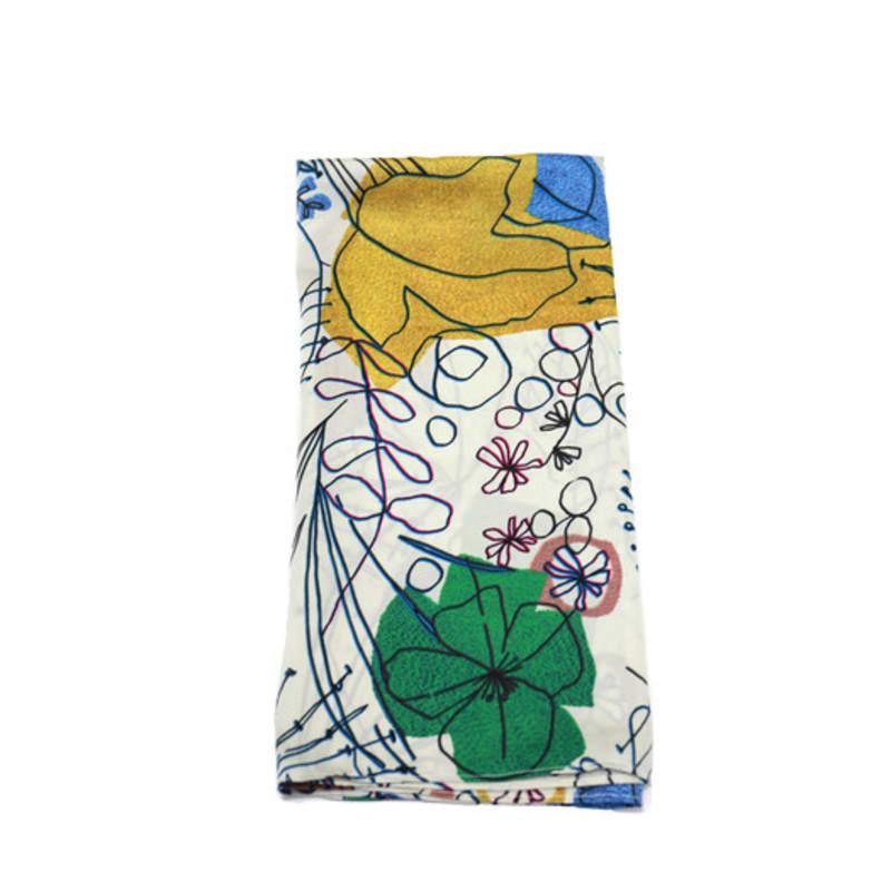 V`s atelier printed scarf