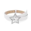 Y2K Star Buckle Belt Pink Leather Elastic Beading Decorationed Belt Sparkling Rhinestone Retro Wedding Decoration Accessories