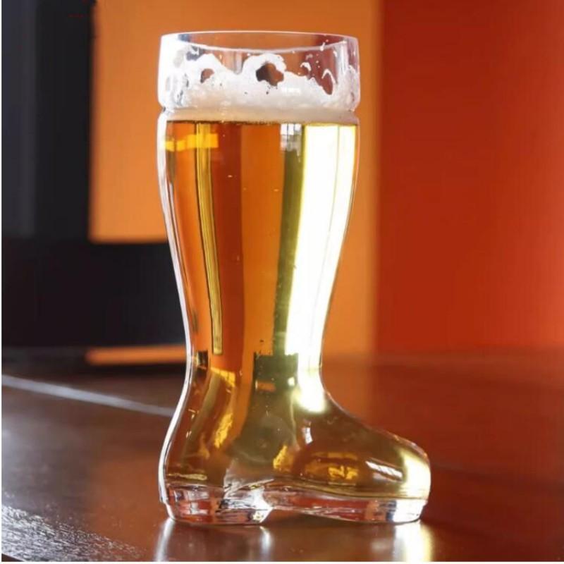 Стеклянная пивная кружка Das Boot объемом 47 унций, стекло без свинца, прочное и долговечное, подходит для пивных фестивалей, игр с мячом, патио, садов и т. д.