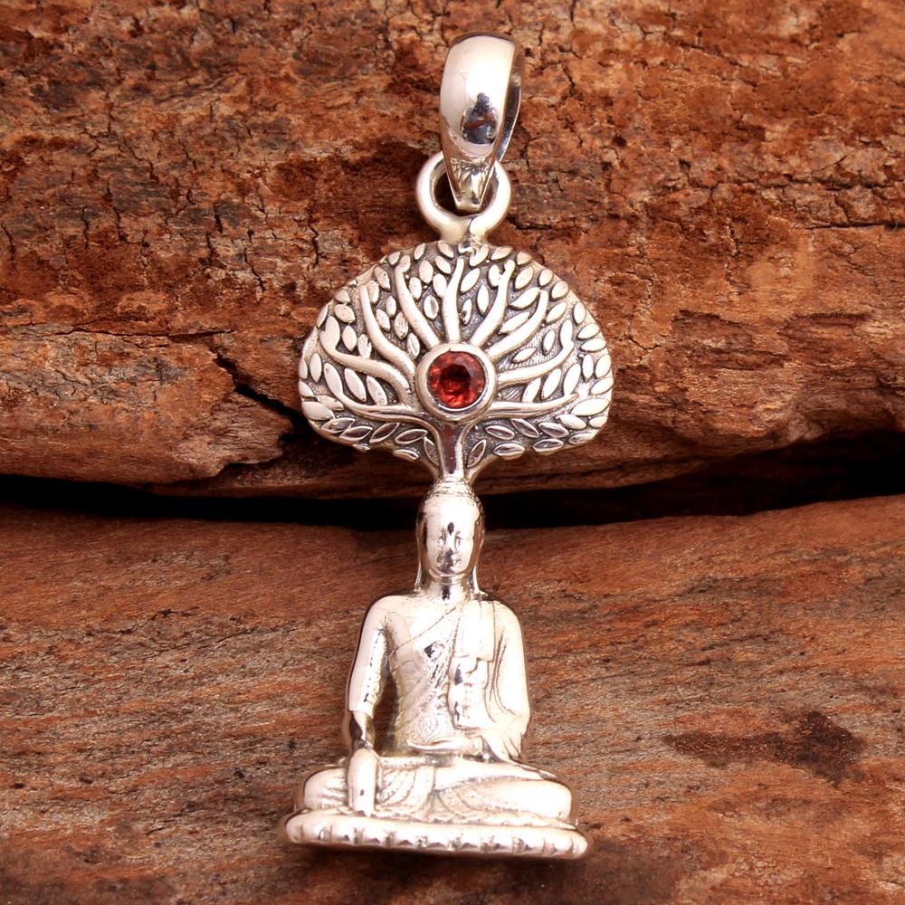 Синий топаз, перидот, аметист, сердолик, гранат, цитрин, подвеска Будды, стерлинговое серебро 925 пробы, очаровательные ювелирные изделия