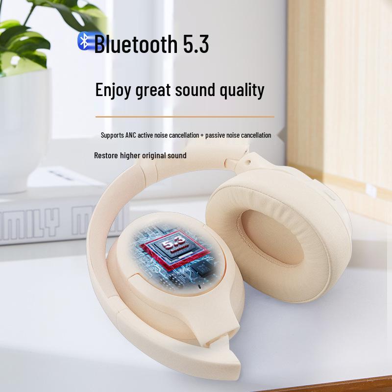 Беспроводные полноразмерные Bluetooth-наушники с активным шумоподавлением (ANC), тяжелым басом, для спорта и игр