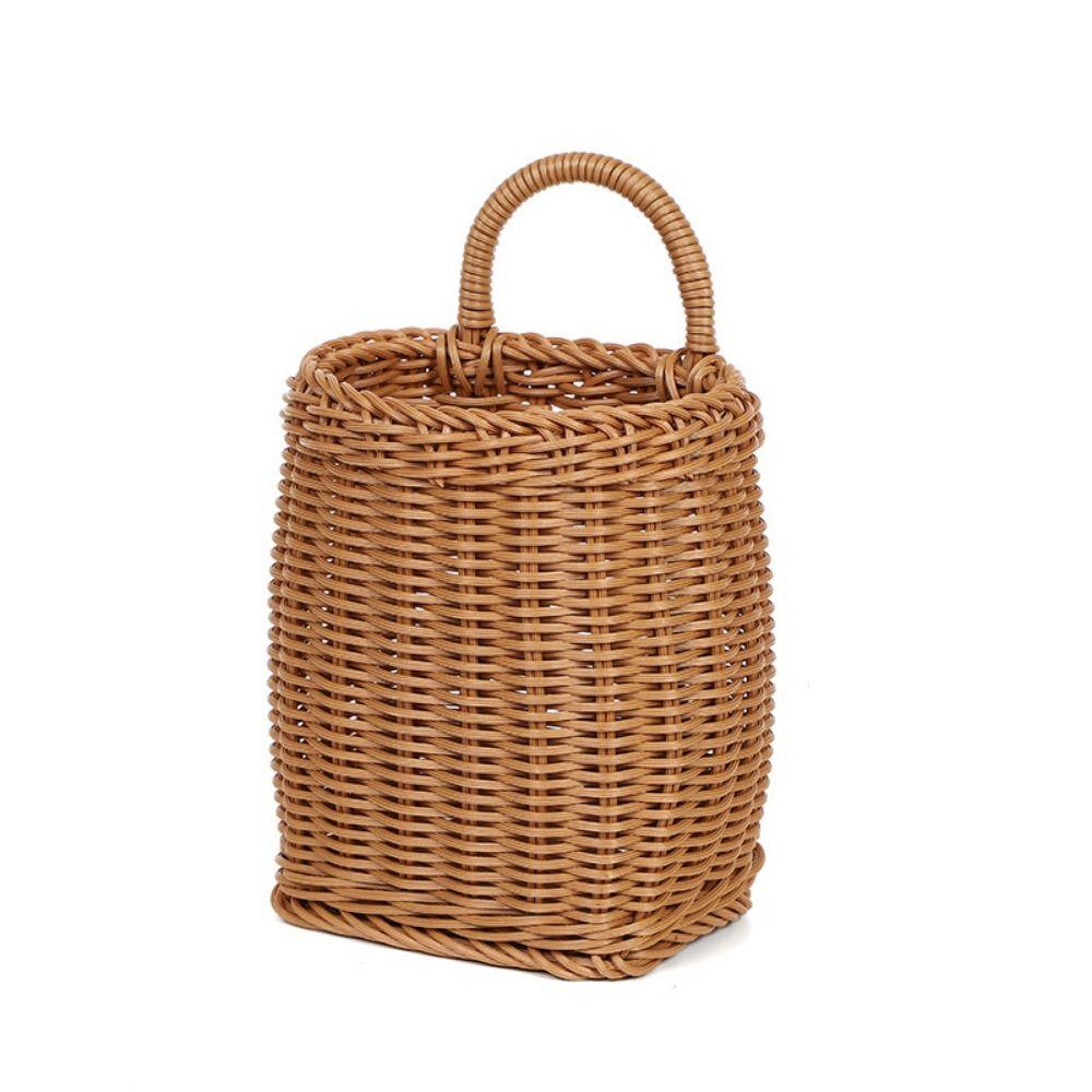Woven Vegetable Fruit Storage Baskets Hanging Garden Plant Baskets  Kitchen Decoration