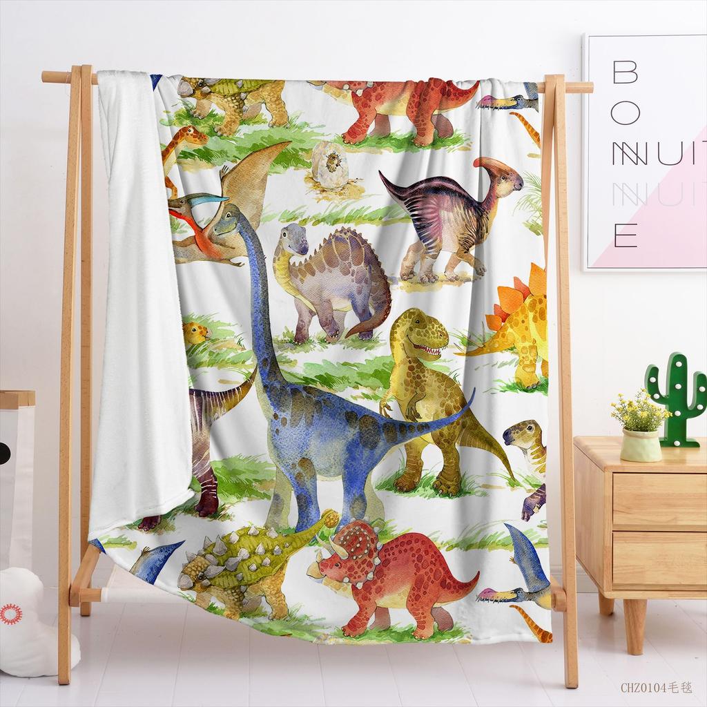 Одеяло Маленькое Свежее Одеяло Фланелевое Одеяло Одеяло с Котом Одеяло с Динозавром Одеяло