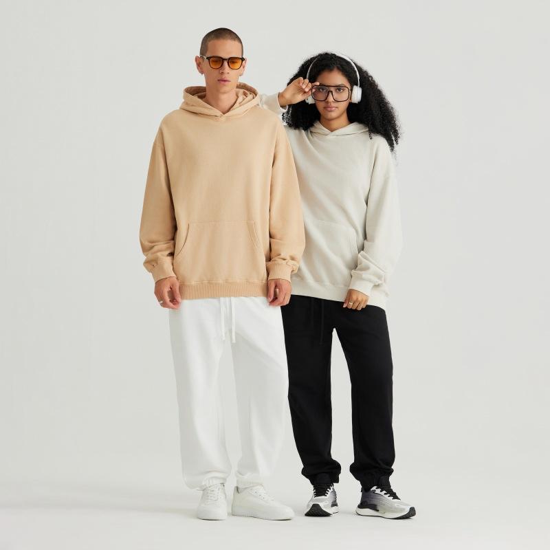 40G чистый хлопок тяжелый стираный старый свитер с капюшоном мужской американский ретро модный парный худи