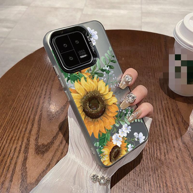 Чехол Sunflower для iPhone 16 Samsung A55 A35 A34 S24 FE Xiaomi Redmi Note 13 Pro 14C Huawei Honor 200 противоударный бампер для телефона с защитой от царапин