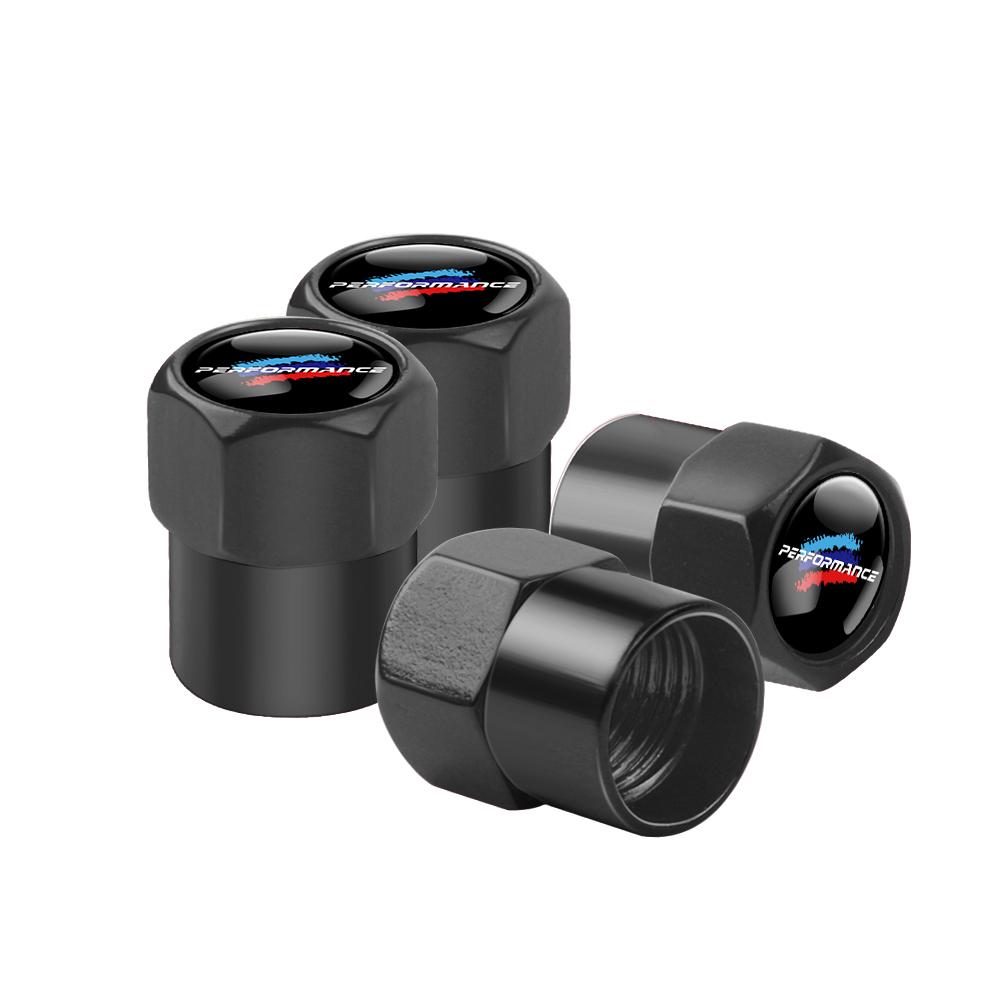AAAPD1 4Pcs Metal Car Wheel Tire Valve Stem Cap Auto Air Stem Cover Accessories For Bmw Performance M E46 E90 E60 F30 F10 E36 G20 X2 X5