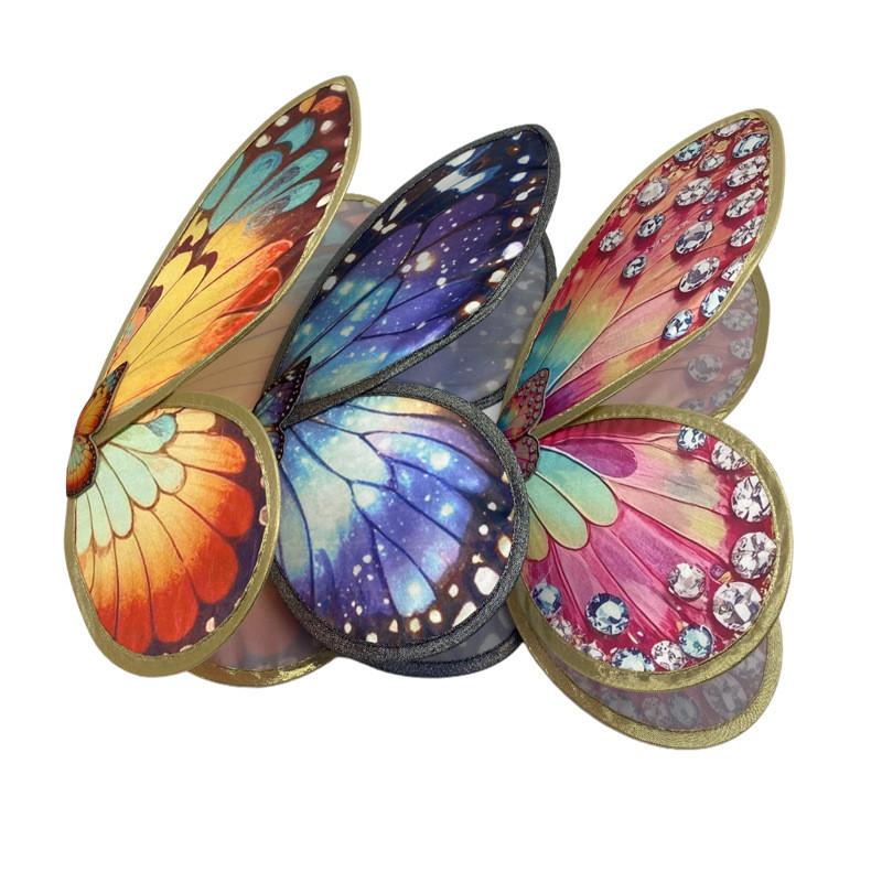 Детские крылья феи, аксессуар для костюма для косплей-мероприятий на Хэллоуин и Рождество