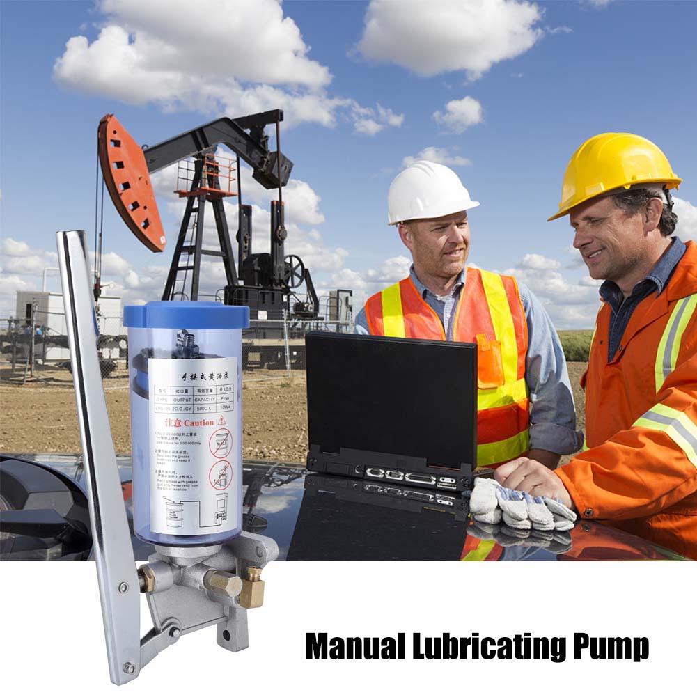 LSG 05 Manual Lubricating Pump Hand Operated Grease Lubricator 6mm Outlet 500CC