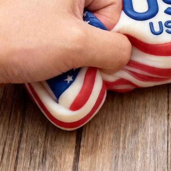 Америка 250-летие Игрушка-пищалка Снятие стресса Патриотическая США 250-летие Сенсорная Игрушка-пищалка Сжималка Вечеринка