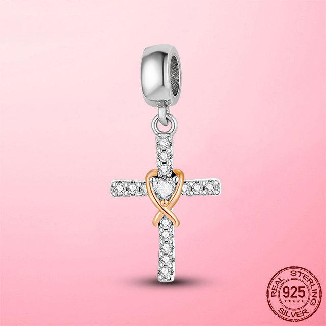 925 Sterling Silver O Pendant Love Heart Snake CZ Clip Charm Beads Fit Original Women Bracelet Bangle Silver 925 Jewelry