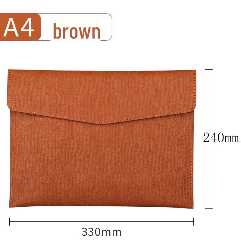 Double-Layer Magnetic Buckle Briefcase - Large Capacity, Multifunctional Office File Bag