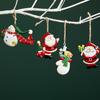 Принадлежности Рождественские елочные украшения Мультяшный Санта-Клаус Рождественские подвесные украшения Снеговик Олень