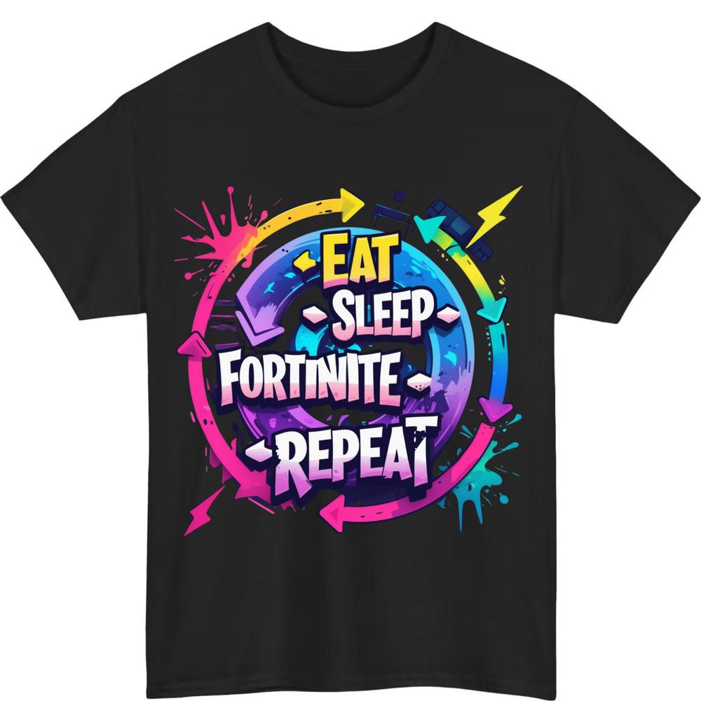 Eat Sleep Game Repeat  T shirt  Gamer T-shirt onsole pc online gaming t-shirt