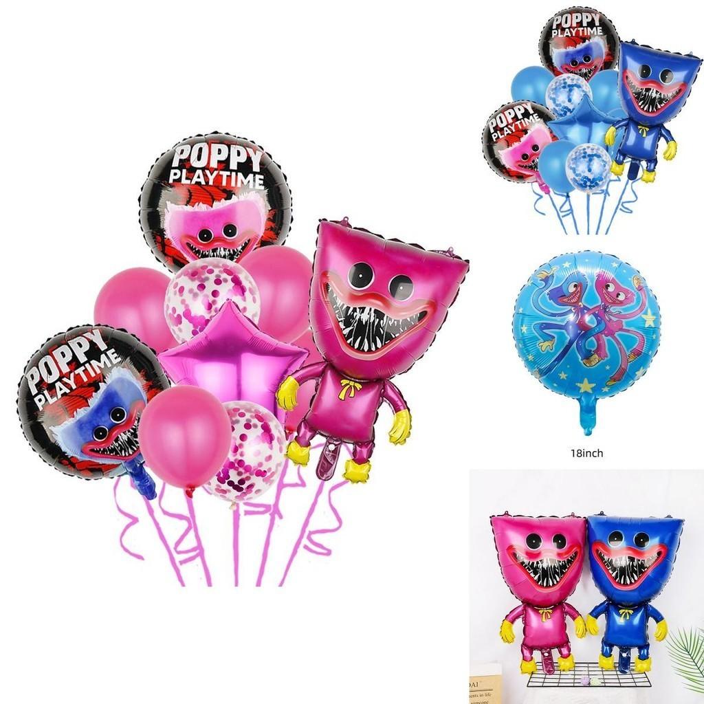 Набор воздушных шаров Poppy Playtime Huggy Wuggy для украшения детского дня рождения Высококачественный и простой в использовании