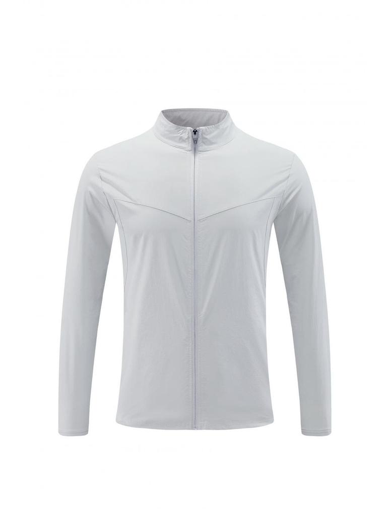 LULU Men's Autumn Breathable Sport Jacket - Casual Long Zipper, Stand-Up Collar, Trendy Running Outerwear