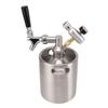 Система мини-кегов для пива 2 л, мини-кег из нержавеющей стали, система кранов для домашнего кофе, регулируемая