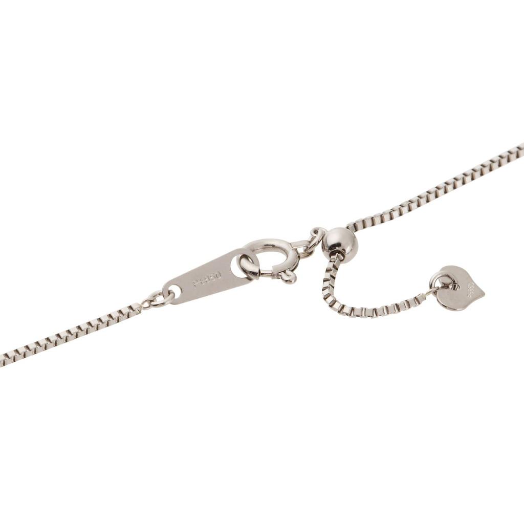 Pt850 Platinum Venetian with Slide Adjuster [Fairy Carret] Chain, 45cm, (0.8mm Width)