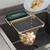 Anti-Clogging Kitchen Foldable Sink Rack Sink Strainer Sink Filter Mesh Bag Stand
