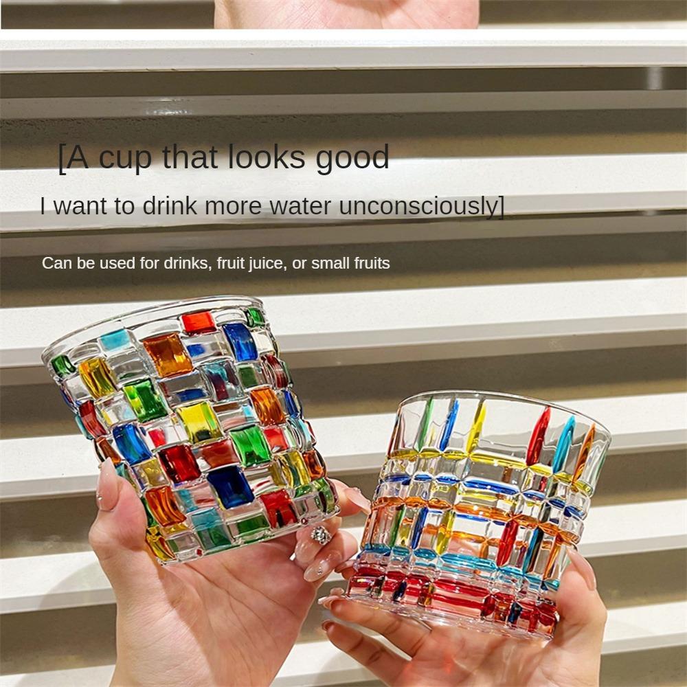 Расписной стеклянный стаканчик, креативный европейский стиль, высокое качество, ручная роспись, портативное украшение для дома, стакан для виски, разные стили