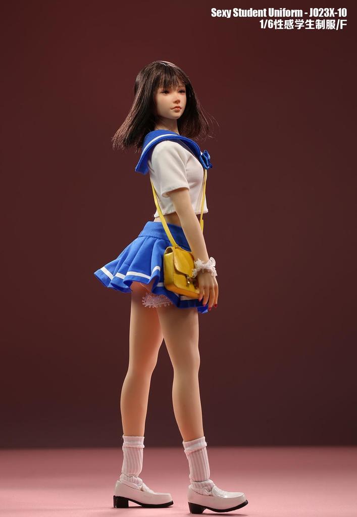 Toys Hobbies Scale Action Figure Compatible with TBLeague Body Sexy Female High School Girl Sailor Uniform and Socks Set Shoes and Bag Not &
