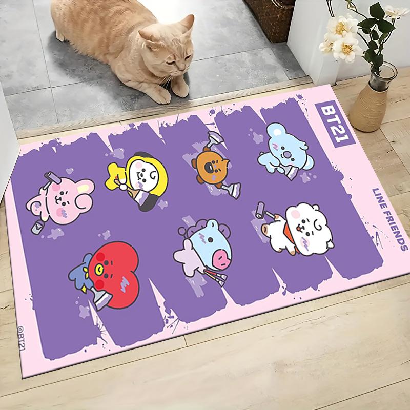 1Pc Cute Cupcake Friends Carpet Rug Customizable Soft Washable Antislip Home Living Room Sofa Mats Personalized Rug 091715