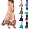 Women's Summer Dresses Casual Long Sleeve Maxi Dresses Cute Floral Maxi Dresses Wedding Guest Dresses Flowing Dresses