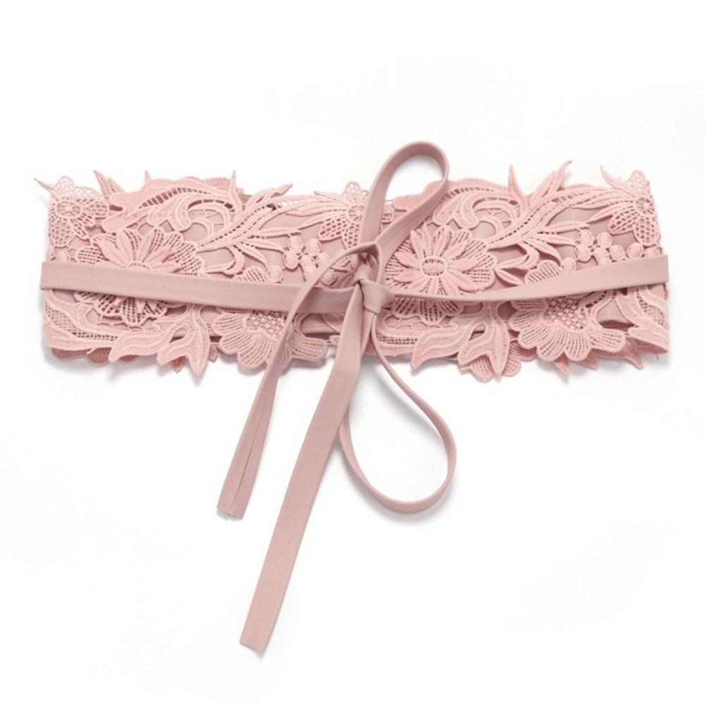 Мягкий кружевной корсет Винтажный пояс на талию Кружевной пояс в стиле бохо для платьев