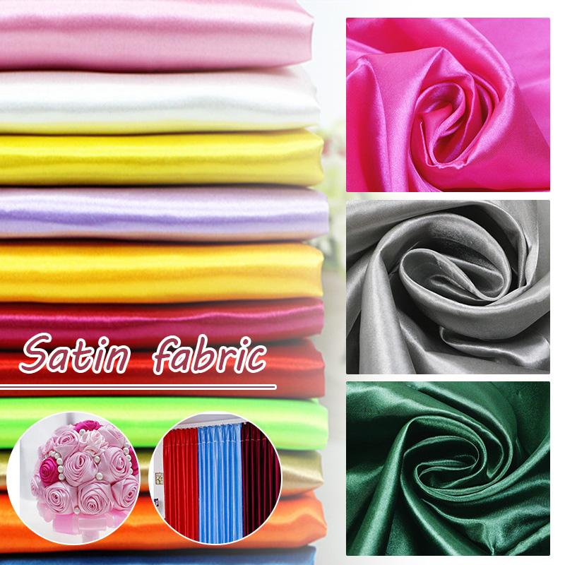 1M Stretch Soft Satin Fabric Wedding Party Decoration Box Lining DIY Clothing Sewing Background Accessories