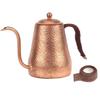 Desirable Pure Copper Kettle Coffee Pot Direct Fire Narrow Mouth Pot 550ml Drip Pot Durable Hand Hammered Finish Compatible with Gas Stove