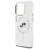 Karl Lagerfeld Klhmp14Xhlskch Iphone14 Pro Max 6.7 Biały/White Hardcase Iml Metal Karl&Choupette Head Magsafe