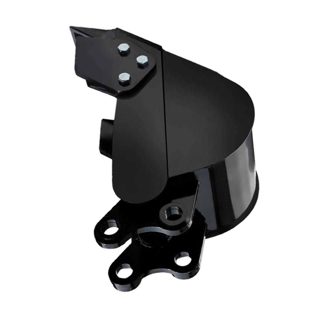 7.87 Inch Small Excavator Bucket Alloy Steel Narrow Digger Bucket with 2 Front Blade for Pipeline Excavation and River