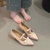 Including the inner heightening version~ · Temperament rhinestone satin women's shoes 2025 new fairy style beautiful Mary Jane shoes