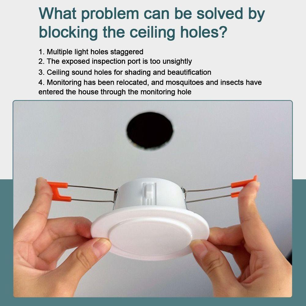 Круглая накладка на отверстие в стене Пластиковая декоративная заглушка для воздуховода Практичная резервная крышка для просверленного отверстия