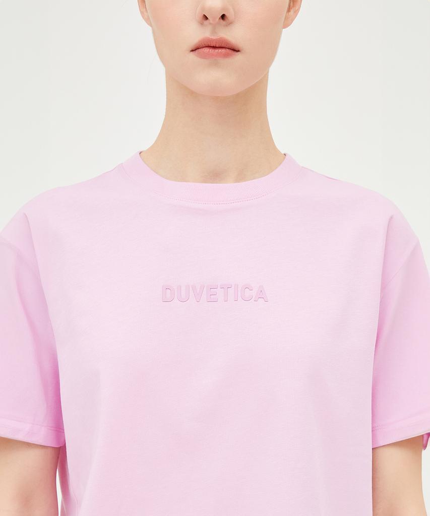 DUVETICA Mirasol Crop (Светло-фиолетовый) (Женская футболка с коротким рукавом)